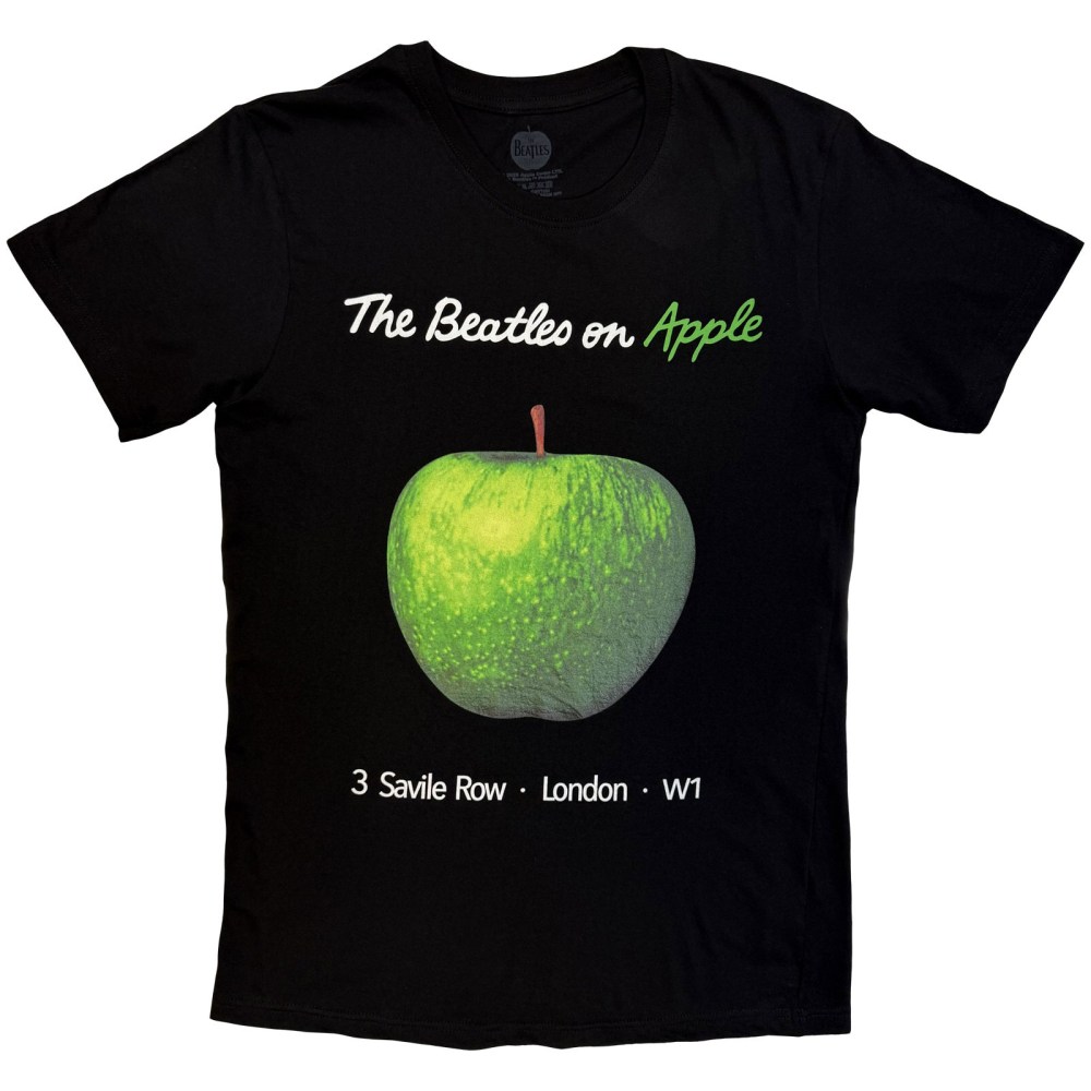The Beatles - On Apple Tshirt Homme - Noir